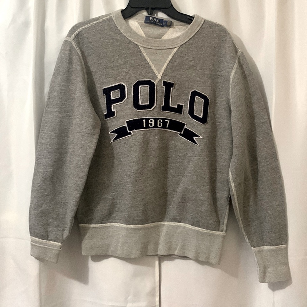 Gray Polo Sweatshirt